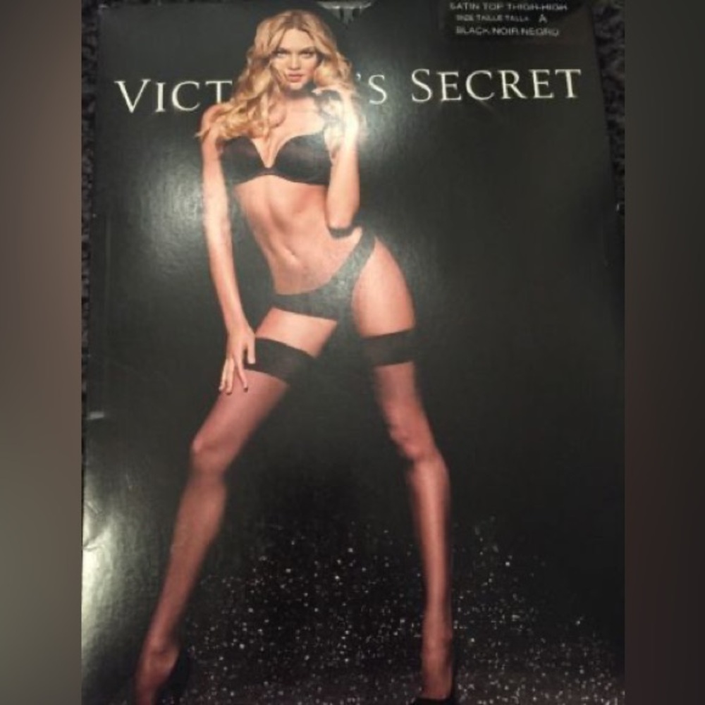 Victoria Secret Satin Top Thigh Highs